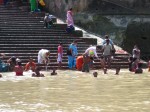 People Bathing in the Ganges River